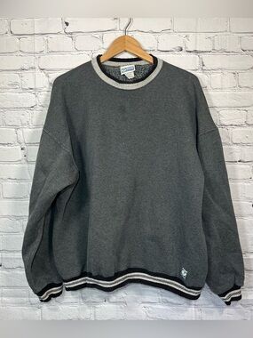 Vintage Discus Athletic Sweatshirt Mens XL Grey Faded Blank Crewneck Pullover US